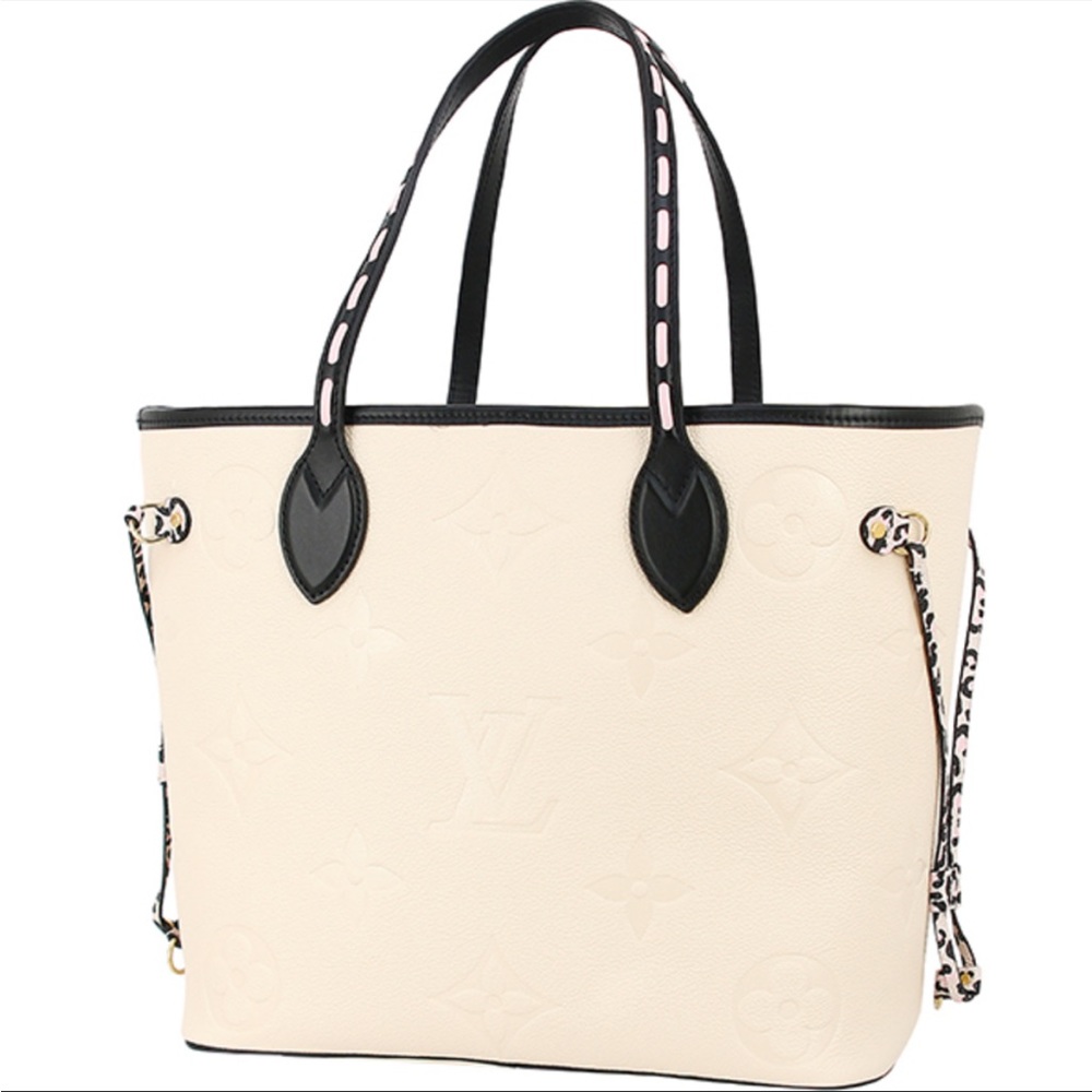 Louis Vuitton Neverfull Wild At Heart Empreinte Monogram MM Tote Bag Handbag